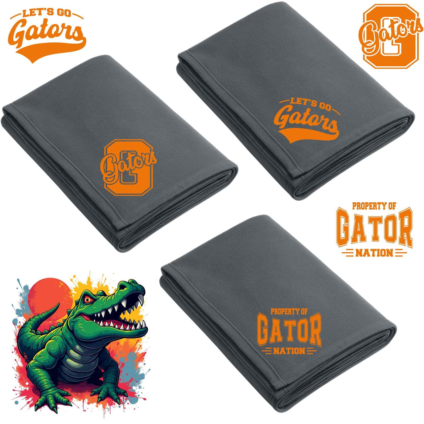 Premium Cotton-Poly Fleece Blanket with Custom Embroidery - Perfect for Sports Parents & Corporate Gifts