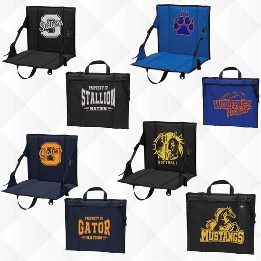 Portable Stadium Seat with Storage - Customizable