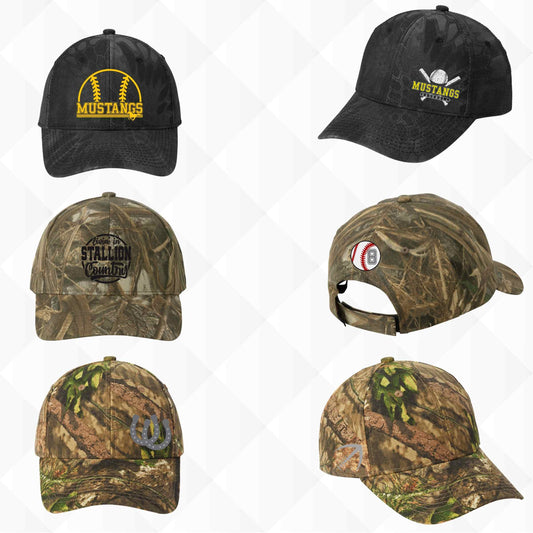 Customized Pro Series Camo Hats