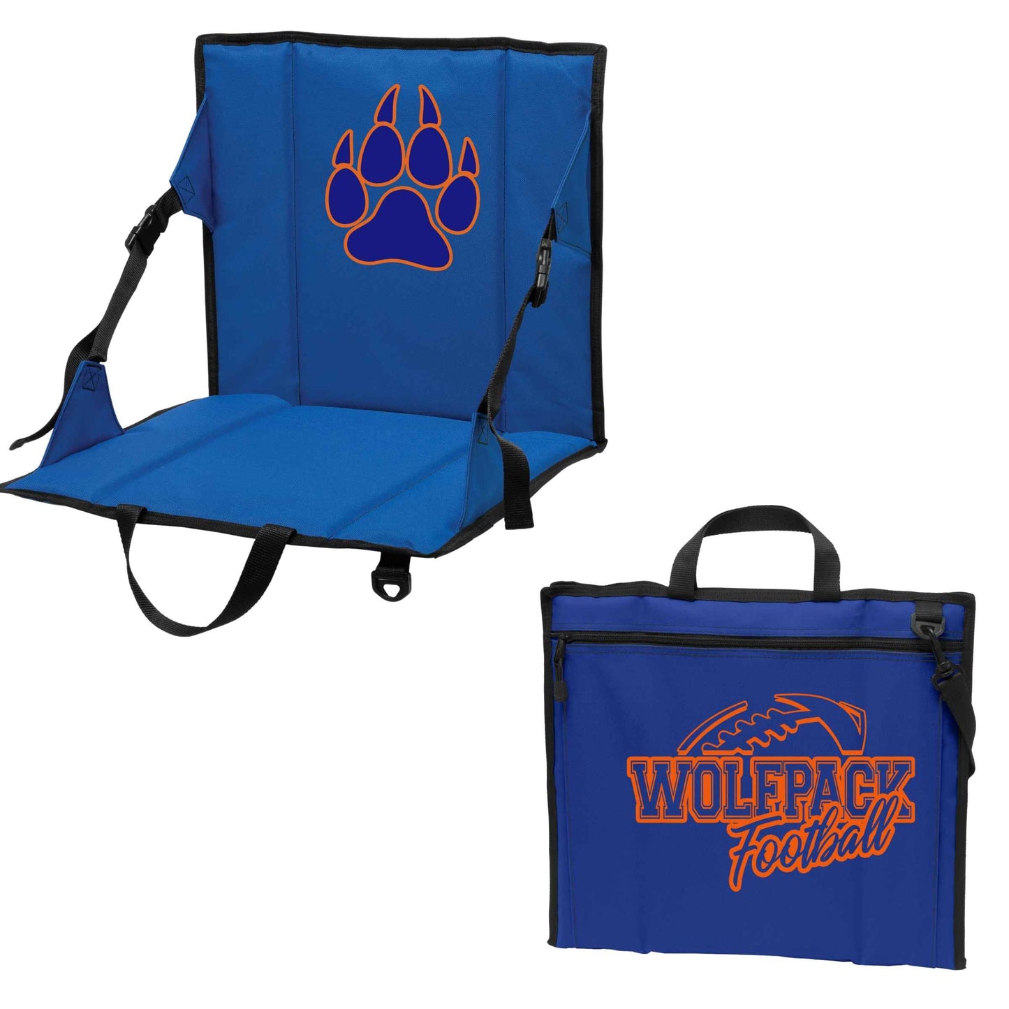 Portable Stadium Seat with Storage - Customizable