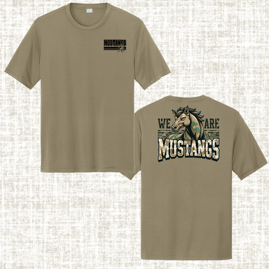 Mustang Pride Brown Competitor Tee