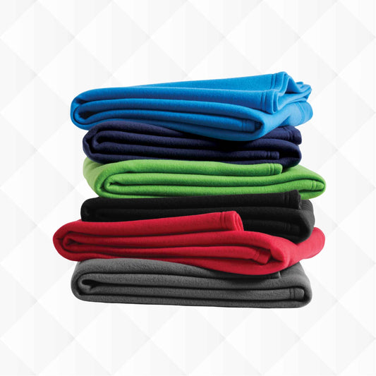 Custom Fleece Blanket with Embroidery - Perfect for Sports Teams & Corporate Promotional Gifts