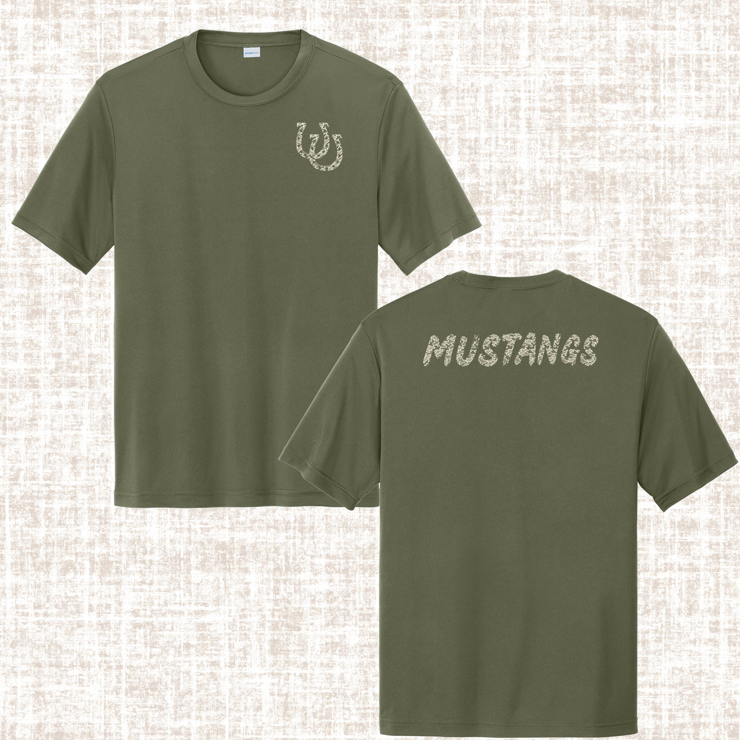 Camo Competitor Tee Olive Green