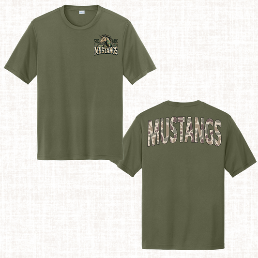 Mustangs Camo Competitor Tee